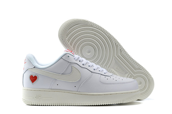Women's Air Force 1 Low Top White/Cream Shoes 096